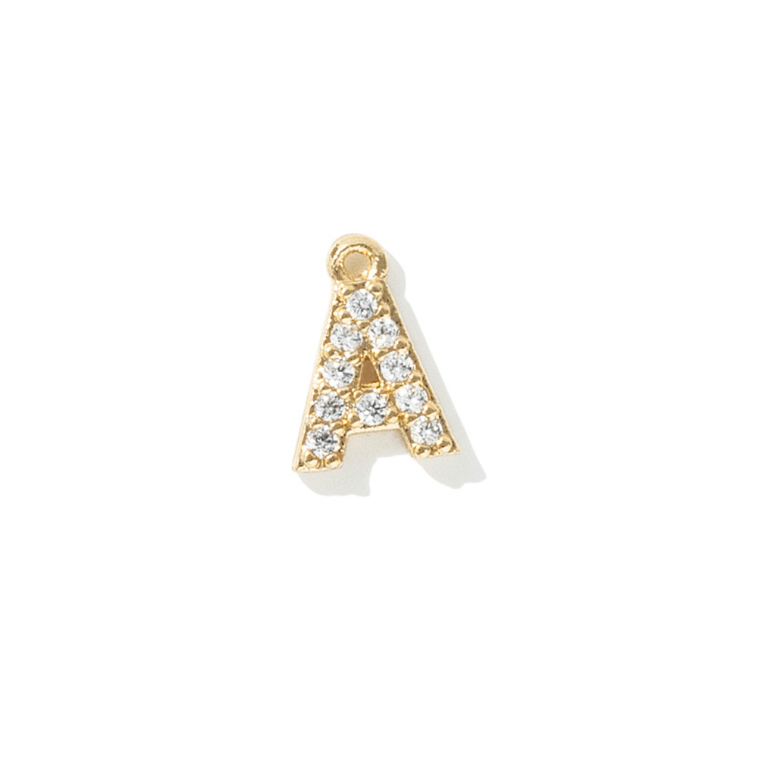 GOLDEN SPARK INITIAL CHARM - DIJES - Malandra Jewelry - TD1942.A