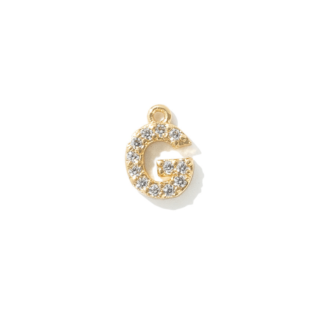 GOLDEN SPARK INITIAL CHARM - DIJES - Malandra Jewelry - TD1942.G