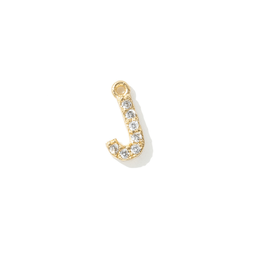 GOLDEN SPARK INITIAL CHARM - DIJES - Malandra Jewelry - TD1942.J