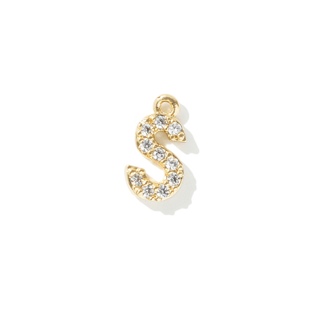 GOLDEN SPARK INITIAL CHARM - DIJES - Malandra Jewelry - TD1942.S