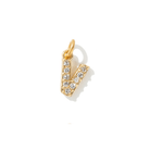 GOLDEN SPARK INITIAL CHARM - DIJES - Malandra Jewelry - TD1942.V
