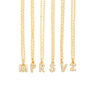 GOLDEN SPARK LETTER NECKLACE - COLLARES - Malandra Jewelry - TC1697.A