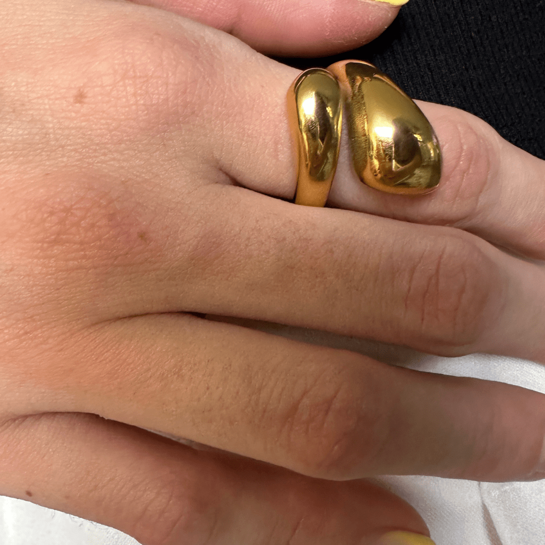 GOLDEN SPIRAL RING - ANILLOS - Malandra Jewelry - EUWR179 - JDR2311016