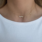 GOLDEN STARLINE NECKLACE - COLLARES - Malandra Jewelry - EAWC45 - MMN406 - 2