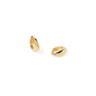 GOLDEN TEAR GLEAM HOOPS - ARETES - Malandra Jewelry - ZWA98-QX02465