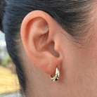 GOLDEN TEAR GLEAM HOOPS - ARETES - Malandra Jewelry - ZWA98-QX02465