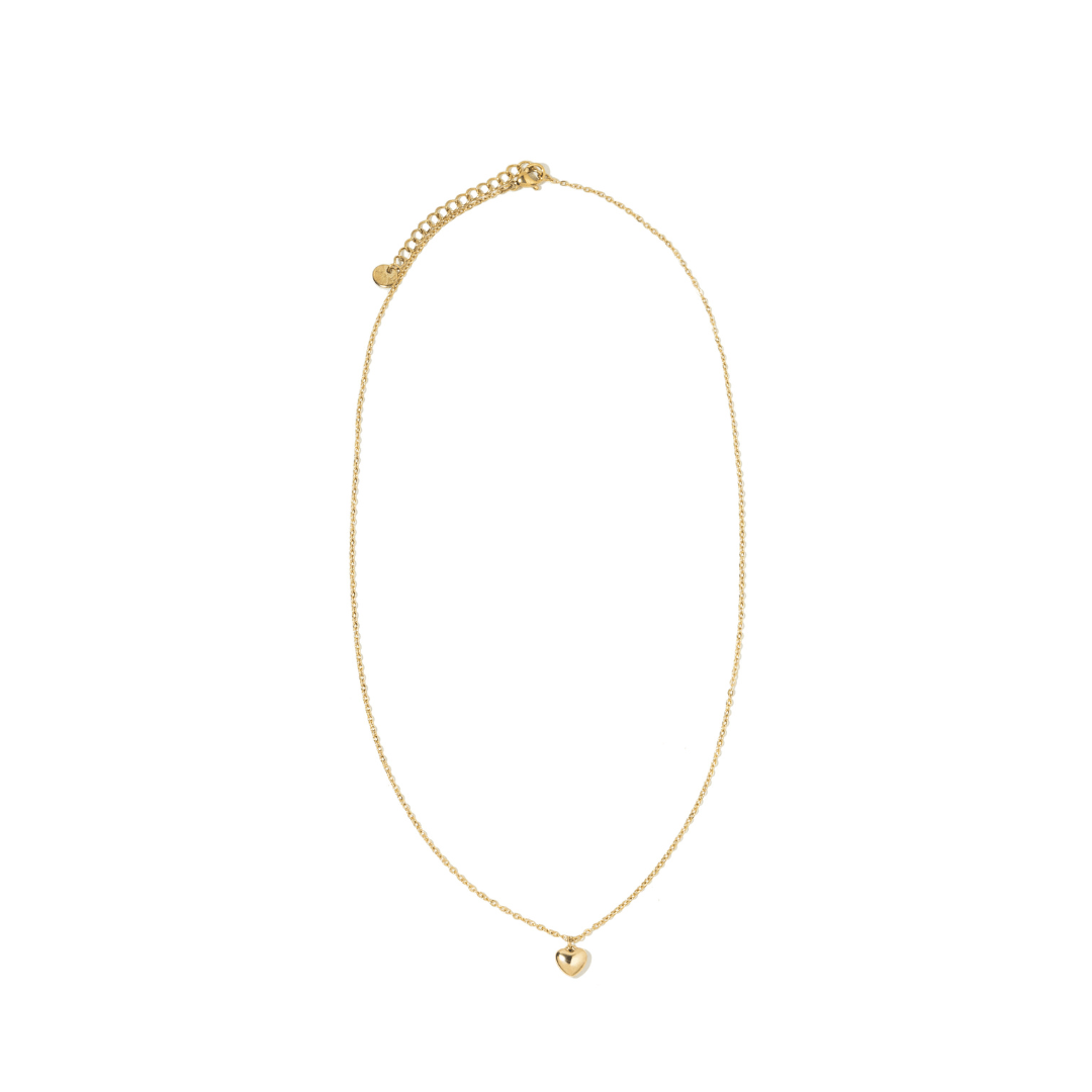 GOLDEN TINY HEART NECKLACE - COLLARES - Malandra Jewelry - ZXC1 - X001029155