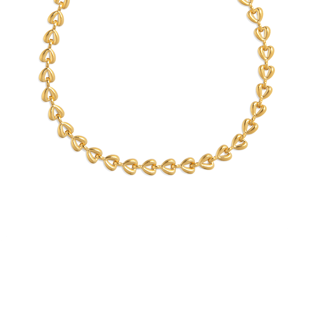 GOLDEN TOTAL HEARTS BRACELET - PULSERAS - Malandra Jewelry - EUWP164 - JDWB2303003