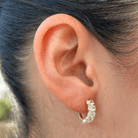 GOLDEN TRINITY LUX HOOPS - ARETES - Malandra Jewelry - ZWA94-QX02468