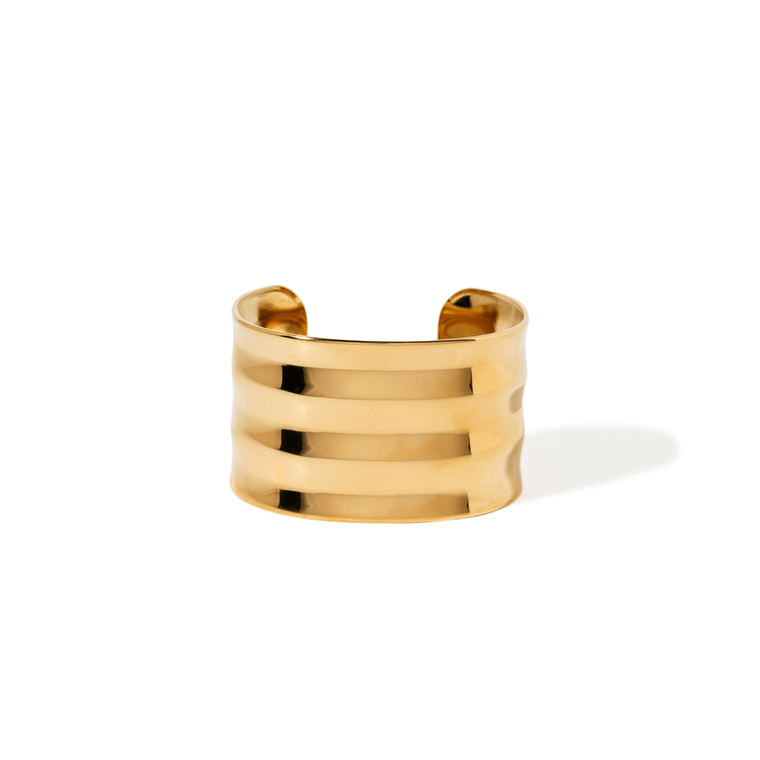 GOLDEN WAVE BRACELET - PULSERAS - Malandra Jewelry - EUWP288-JDB0108014