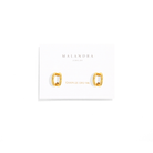 GOLDEN WAVE HOOPS - ARETES - Malandra Jewelry - ZWA15 - QX00934Y
