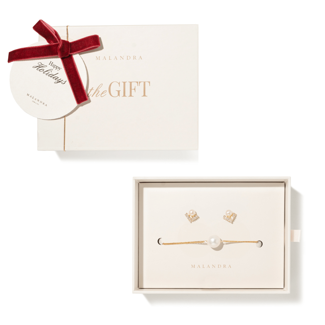 GRACEFUL PEARL GIFT SET - SETS DE REGALO - Malandra Jewelry - SET129/TP2085-ZWA89