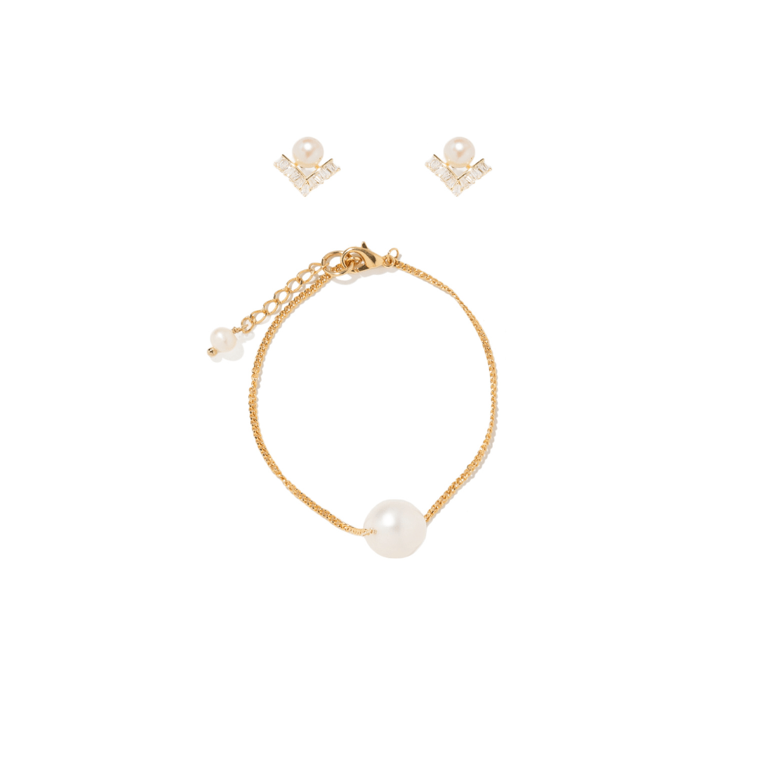 GRACEFUL PEARL GIFT SET - SETS DE REGALO - Malandra Jewelry - SET129/TP2085-ZWA89