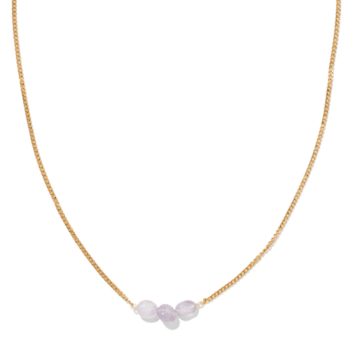 GRATITUDE AMETHYST GLOW NECKLACE - COLLARES - Malandra Jewelry - TC2271