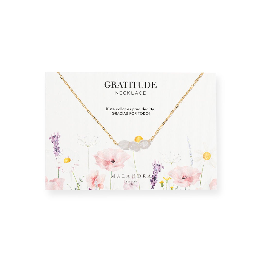 GRATITUDE AMETHYST GLOW NECKLACE - COLLARES - Malandra Jewelry - TC2271