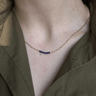 GRATITUDE BLUE JADE NECKLACE - COLLARES - Malandra Jewelry - TC2321