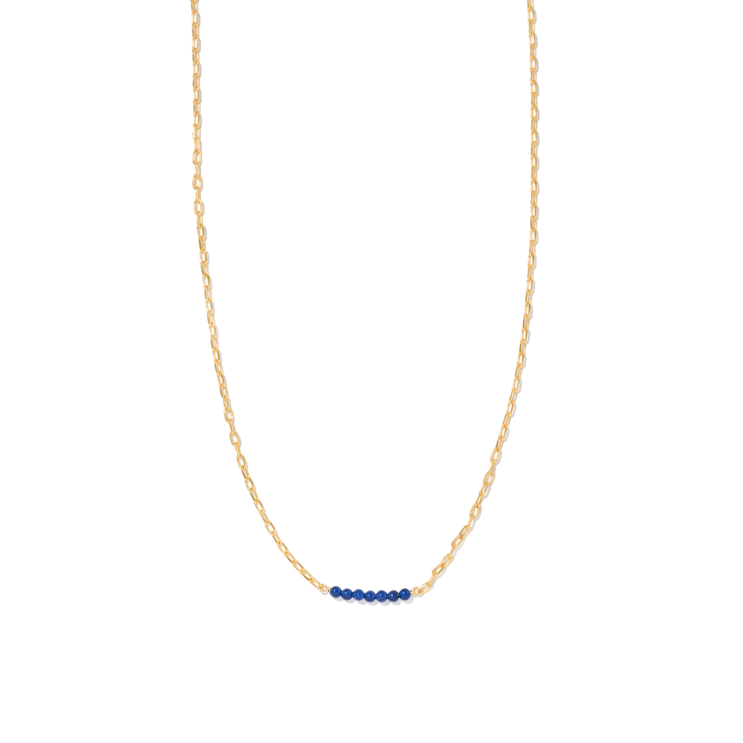 GRATITUDE BLUE JADE NECKLACE - COLLARES - Malandra Jewelry - TC2321