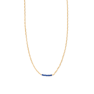 GRATITUDE BLUE JADE NECKLACE - COLLARES - Malandra Jewelry - TC2321
