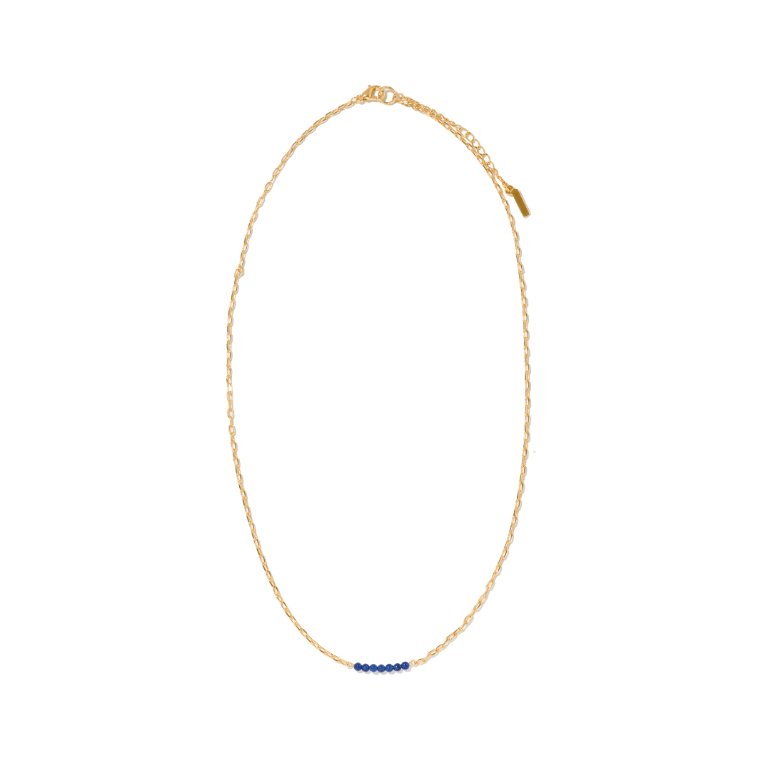 GRATITUDE BLUE JADE NECKLACE - COLLARES - Malandra Jewelry - TC2321