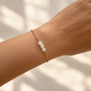 Gratitude Blush Cluster Bracelet - PULSERAS - Malandra Jewelry - TP2638