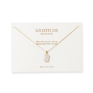 Gratitude Citrine Necklace - COLLARES - Malandra Jewelry - TC2635