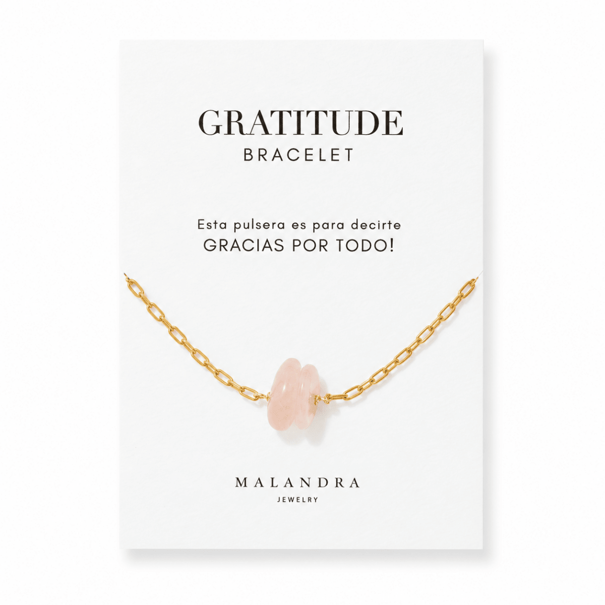 Gratitude Cotton Quartz Bracelet - PULSERAS - Malandra Jewelry - TP2637