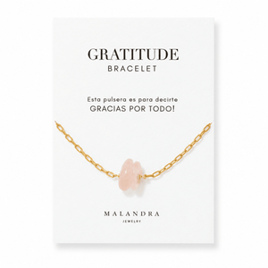 Gratitude Cotton Quartz Bracelet - PULSERAS - Malandra Jewelry - TP2637