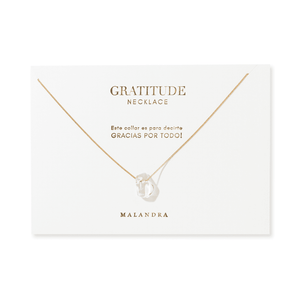 GRATITUDE CRYSTAL QUARTZ NECKLACE - COLLARES - Malandra Jewelry - TC2178
