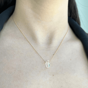 GRATITUDE CRYSTAL QUARTZ NECKLACE - COLLARES - Malandra Jewelry - TC2178