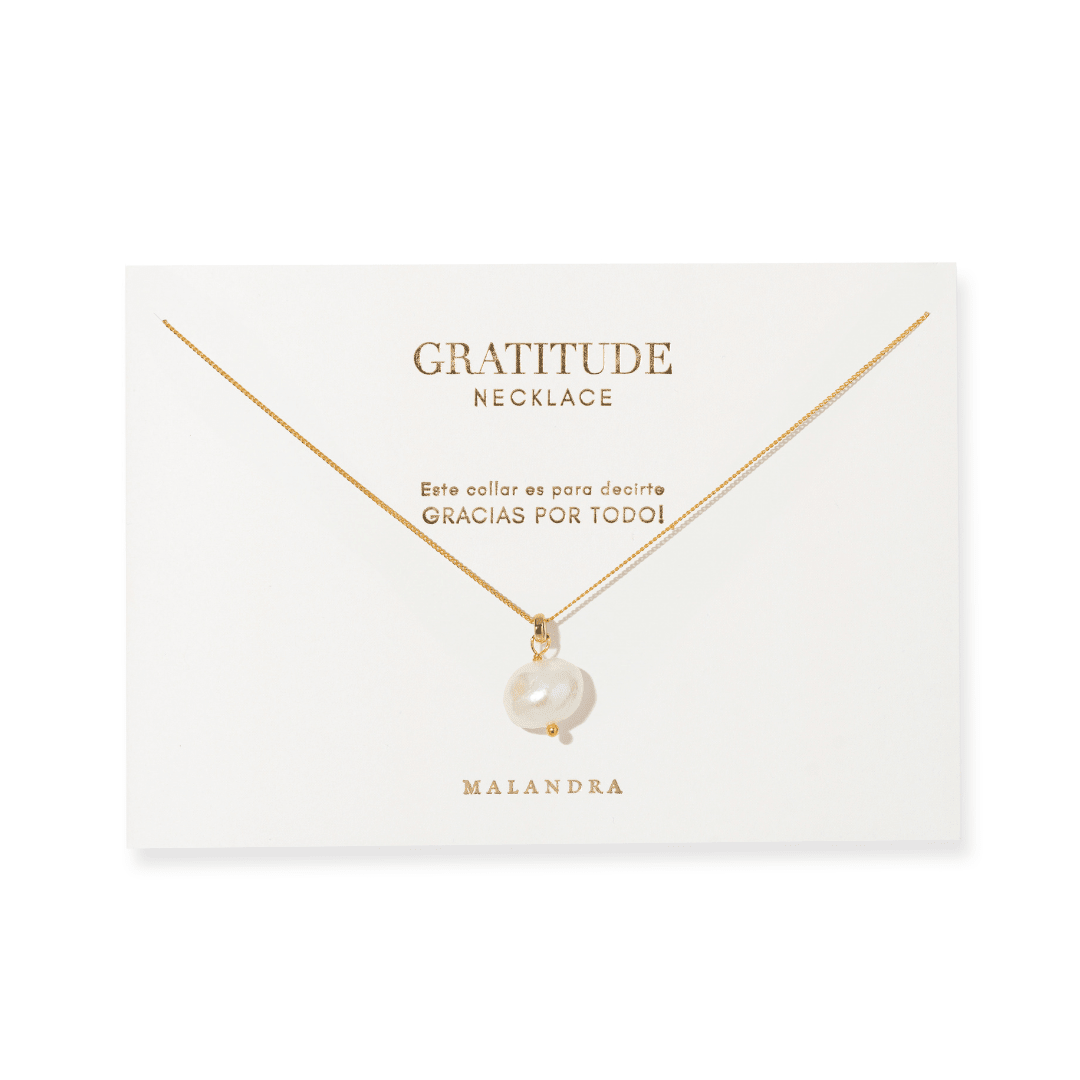 Gratitude Grace Pearl Necklace - COLLARES - Malandra Jewelry - TC2634