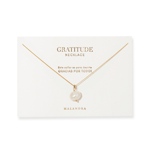 Gratitude Grace Pearl Necklace - COLLARES - Malandra Jewelry - TC2634