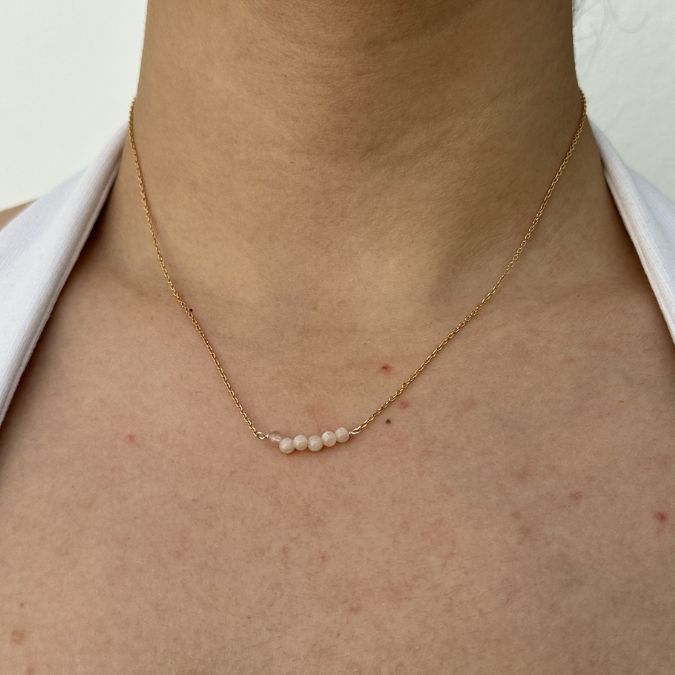 GRATITUDE LIGHT SUNSTONE NECKLACE - COLLARES - Malandra Jewelry - TC2369
