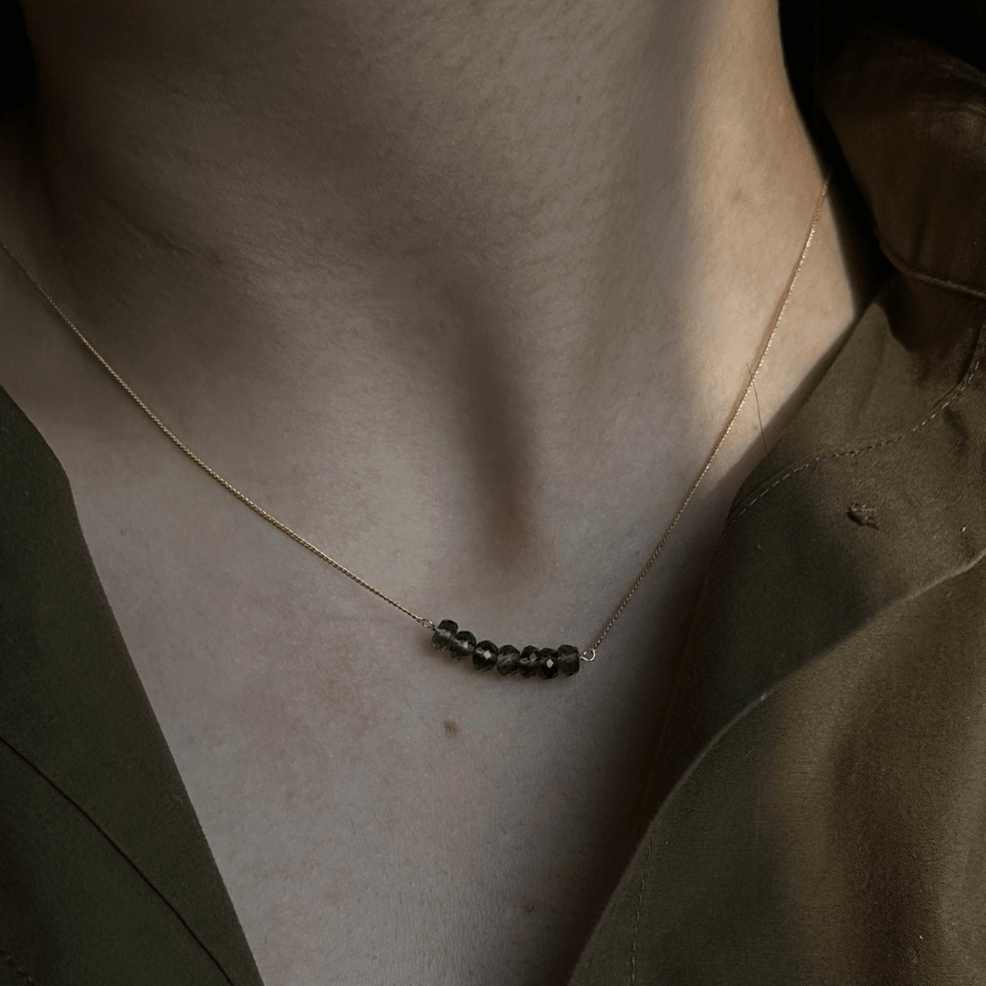 GRATITUDE LOVE HESSONITE NECKLACE - COLLARES - Malandra Jewelry - TC2323