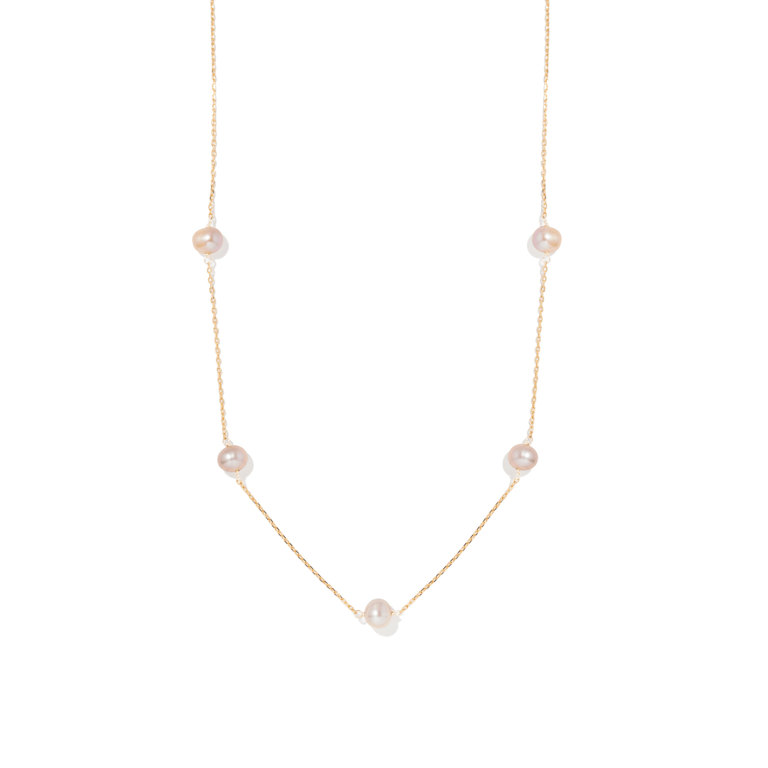 GRATITUDE LOVE PEARL NECKLACE - COLLARES - Malandra Jewelry - TC2284