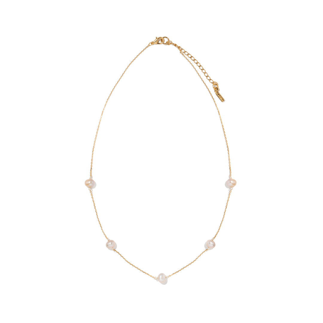 GRATITUDE LOVE PEARL NECKLACE - COLLARES - Malandra Jewelry - TC2284