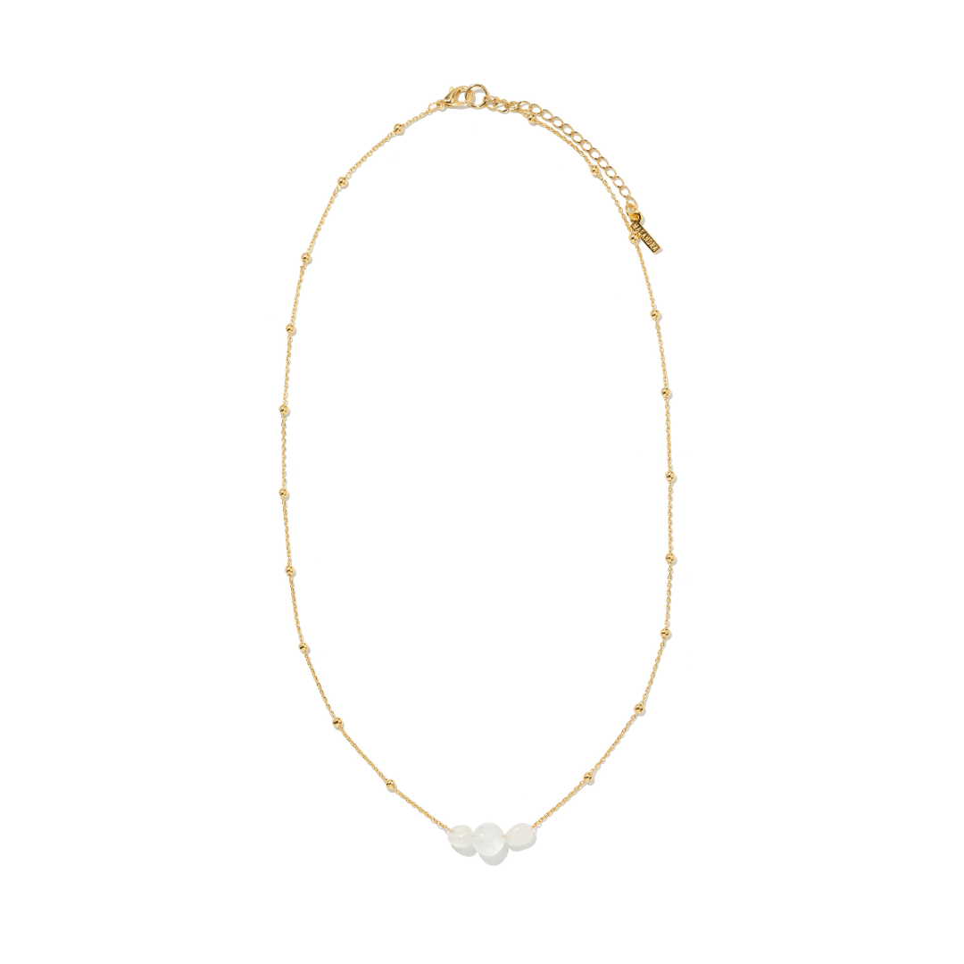 GRATITUDE LOVE QUARTZ NECKLACE - COLLARES - Malandra Jewelry - TC2270