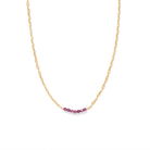 GRATITUDE LOVE RUBY NECKLACE - COLLARES - Malandra Jewelry - TC2339