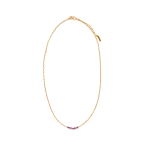 GRATITUDE LOVE RUBY NECKLACE - COLLARES - Malandra Jewelry - TC2339
