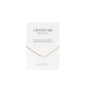 GRATITUDE PEARL BRACELET - PULSERAS - Malandra Jewelry - TP1801