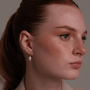 GRATITUDE PEARL EARRINGS - ARETES - Malandra Jewelry - TA136