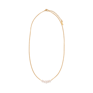 GRATITUDE PEARL LINE NECKLACE - COLLARES - Malandra Jewelry - TC2283