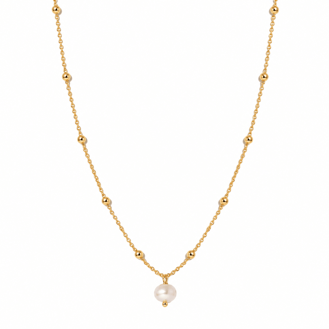 Gratitude Pink Pearl Necklace - COLLARES - Malandra Jewelry - TC2282