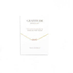 GRATITUDE ROSE PEARL BRACELET - PULSERAS - Malandra Jewelry - TP1818