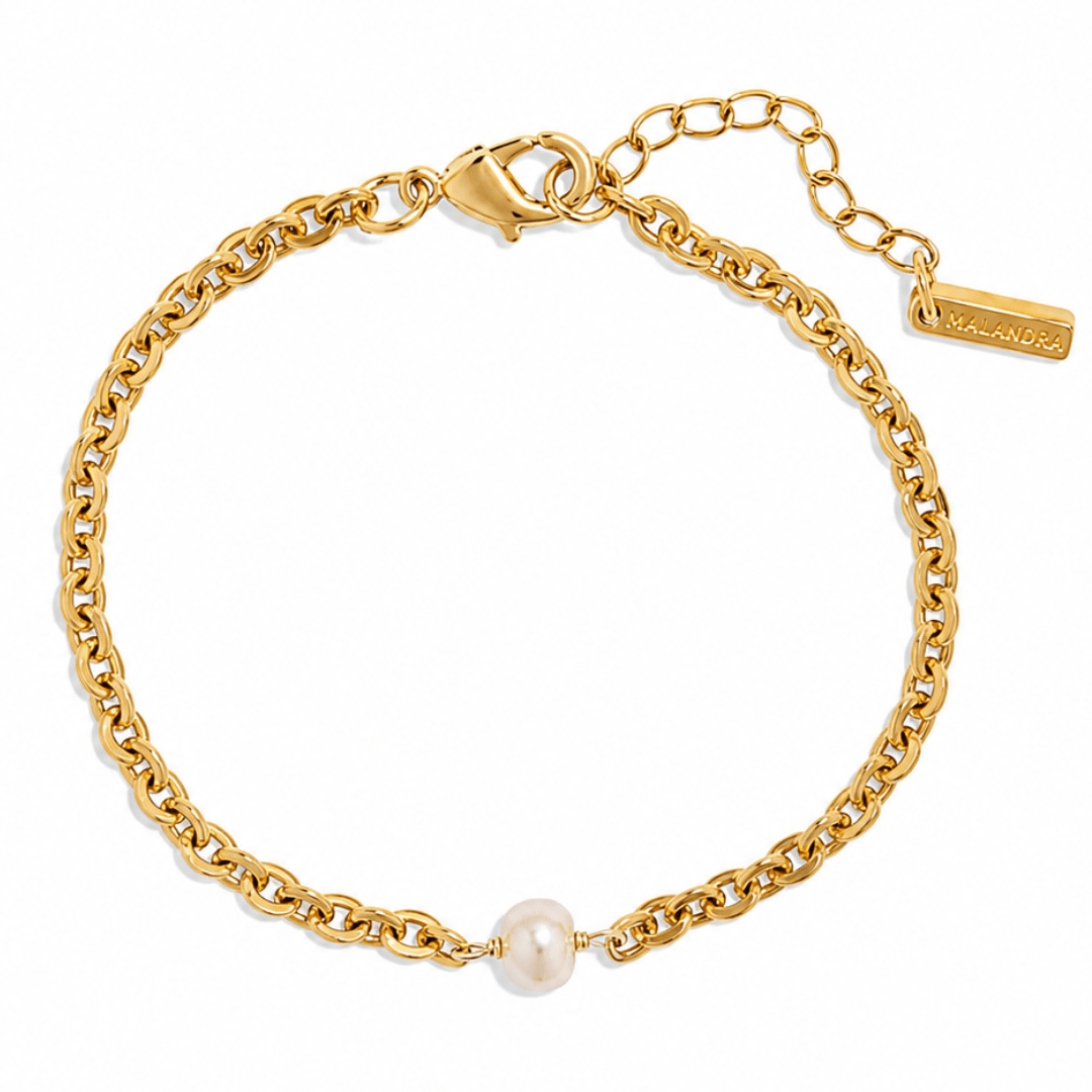 GRATITUDE ROSE PEARL BRACELET - PULSERAS - Malandra Jewelry - TP952