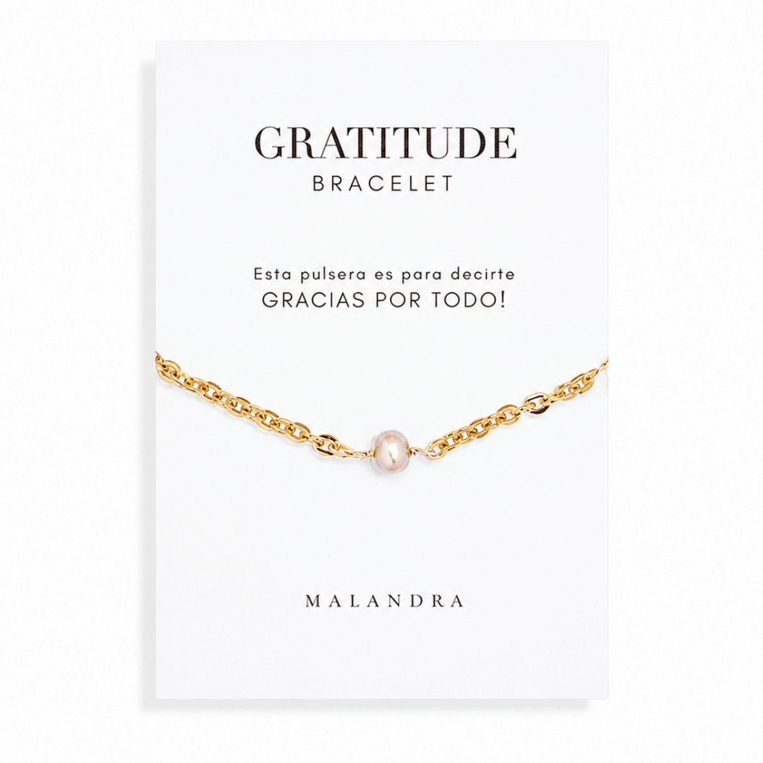 GRATITUDE ROSE PEARL BRACELET - PULSERAS - Malandra Jewelry - TP952
