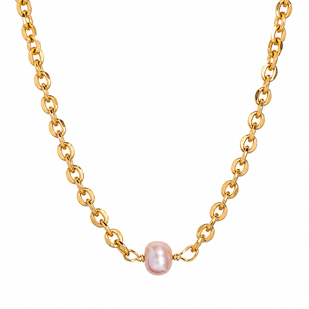 GRATITUDE ROSE PEARL NECKLACE - COLLARES - Malandra Jewelry - TC947