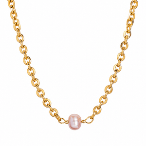 GRATITUDE ROSE PEARL NECKLACE - COLLARES - Malandra Jewelry - TC947