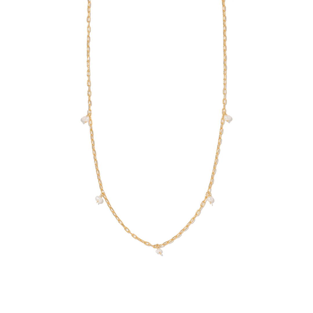 GRATITUDE SOFT PEARL NECKLACE - COLLARES - Malandra Jewelry - TC2328