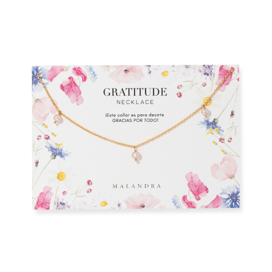 GRATITUDE SWEET PEARLS NECKLACE - COLLARES - Malandra Jewelry - TC2285