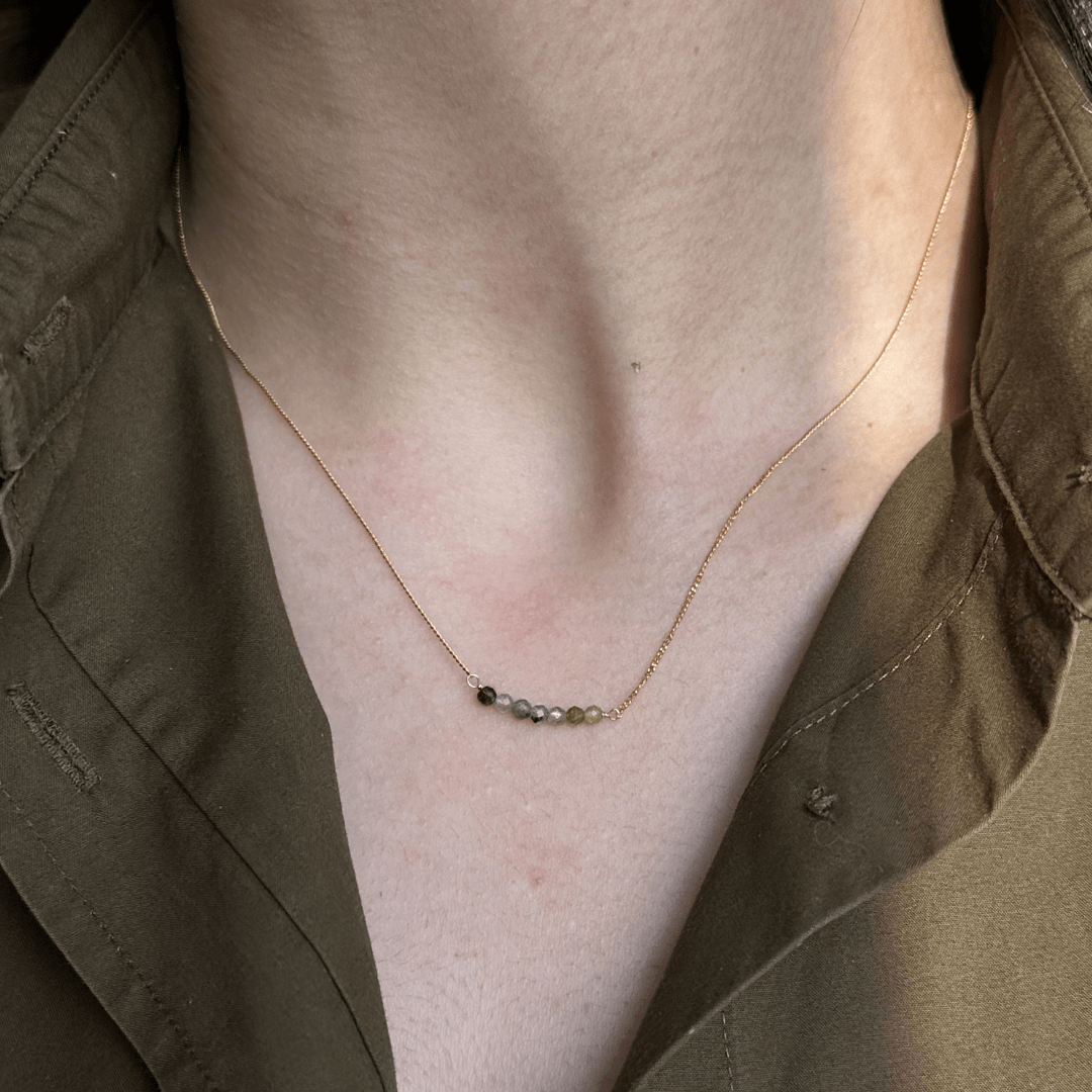 GRATITUDE SWEET TOURMALINE NECKLACE - COLLARES - Malandra Jewelry - TC2324
